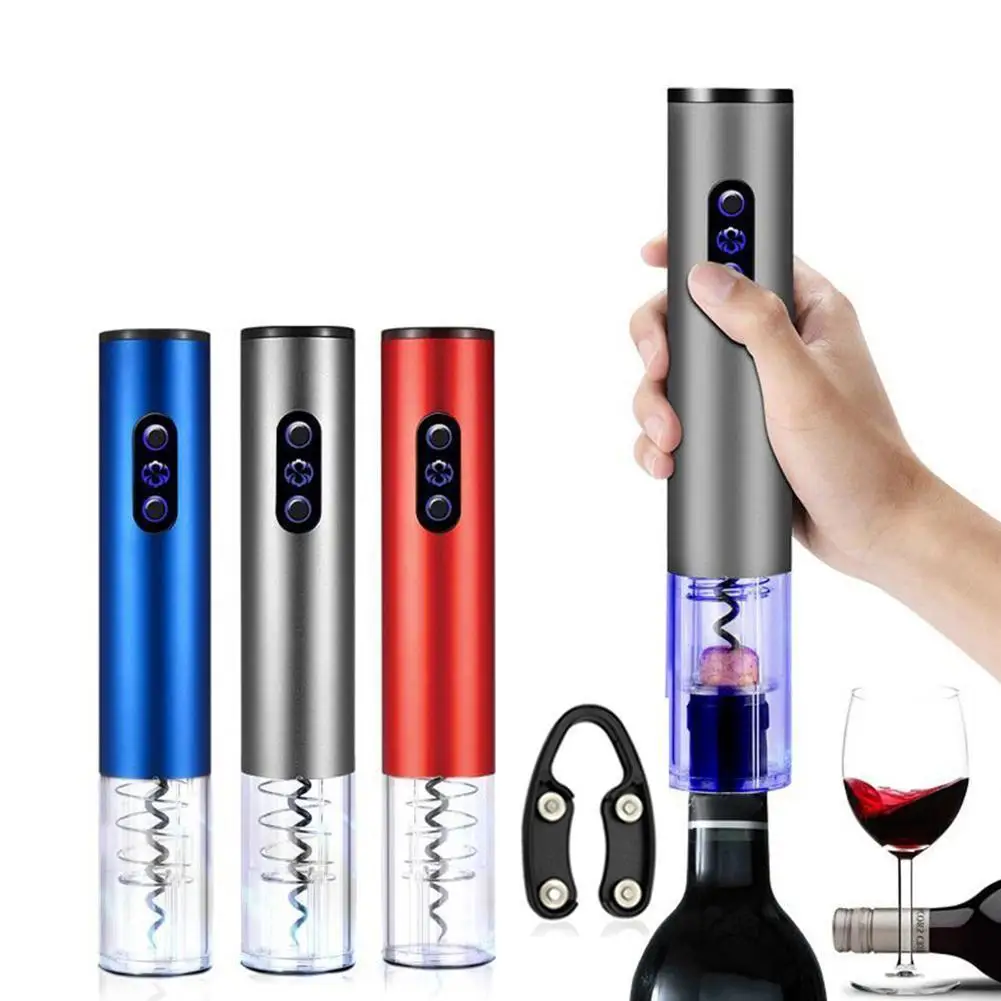 Electric Wine Corkscrew Wine Opener Automatic Bottle Foil Cutter Red Wine Bottle Openers Portable Kitchen Jar Gadgets
Electric Wine Corkscrew Wine Opener Automatic Bottle Foil Cutter Red Wine Bottle Openers Portable Kitchen Jar Gadgets