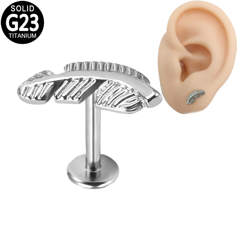 G23 Titanium Lip Piercing Rings Labret Studs Feather Hoops 16G Internal Thread Daith Ear Tragus Cartilage Helix Earrings Jewelry
G23 Titanium Lip Piercing Rings Labret Studs Feather Hoops 16G Internal Thread Daith Ear Tragus Cartilage Helix Earrings Jewelry