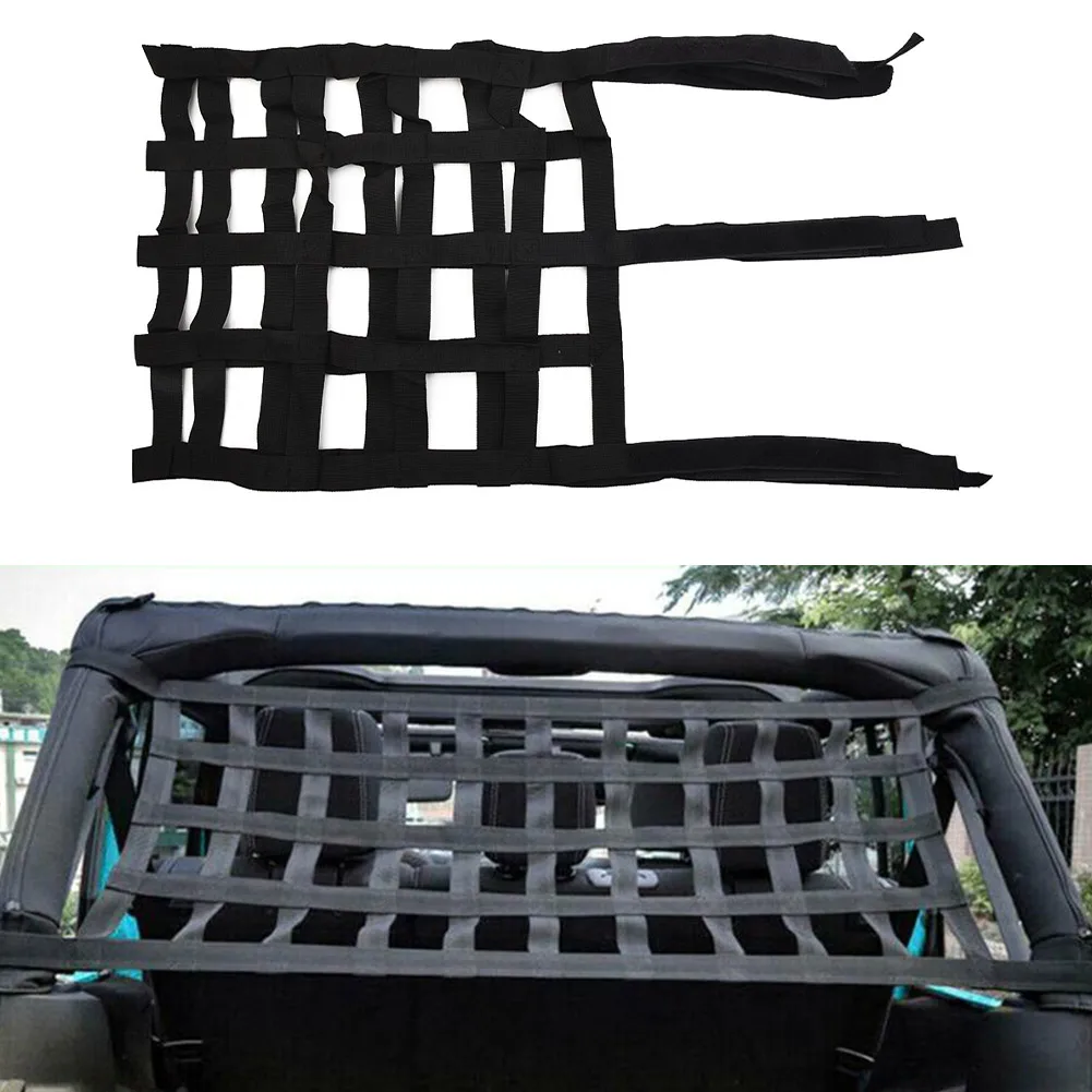Car Multifunction Roof Net Cargo Storage Grid For Jeep Wrangler TJ JK JL Auto Roof Storage Product Mesh Bag Interior Trim
Car Multifunction Roof Net Cargo Storage Grid For Jeep Wrangler TJ JK JL Auto Roof Storage Product Mesh Bag Interior Trim