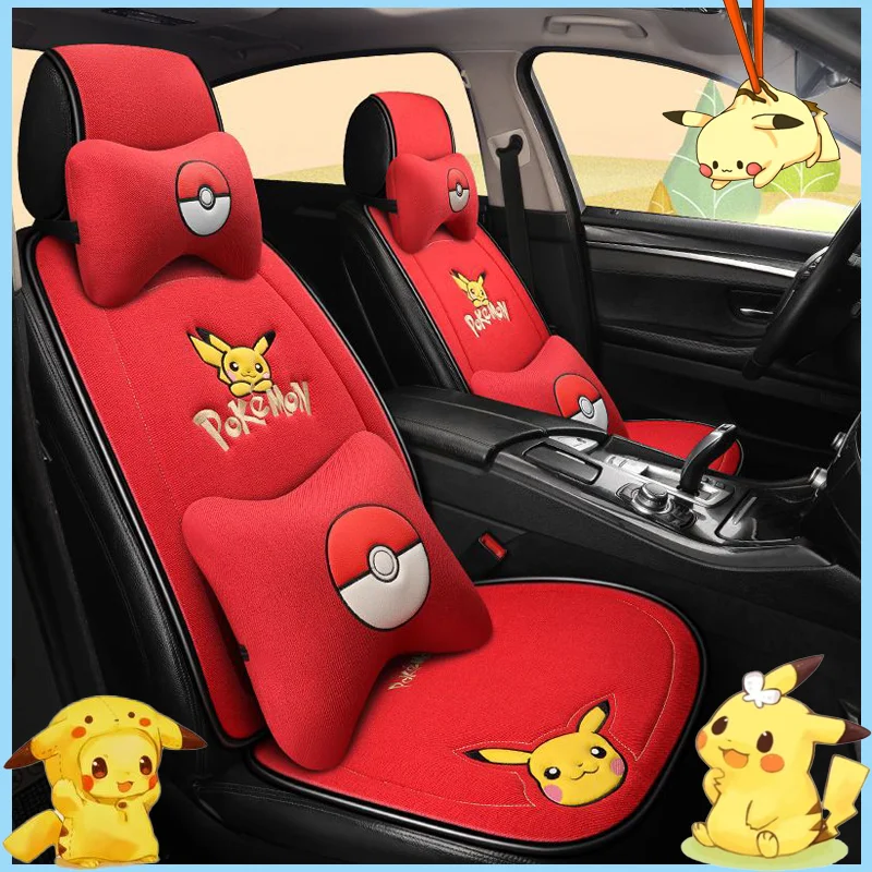 Автомобильное сиденье Kawaii Pokemon Pikachu, подголовник с мультипликационным рисунком, подходит для детей и взрослых, подходит для большинства моделей отдыха в дороге
Автомобильное сиденье Kawaii Pokemon Pikachu, подголовник с мультипликационным рисунком, подходит для детей и взрослых, подходит для большинства моделей отдыха в дороге