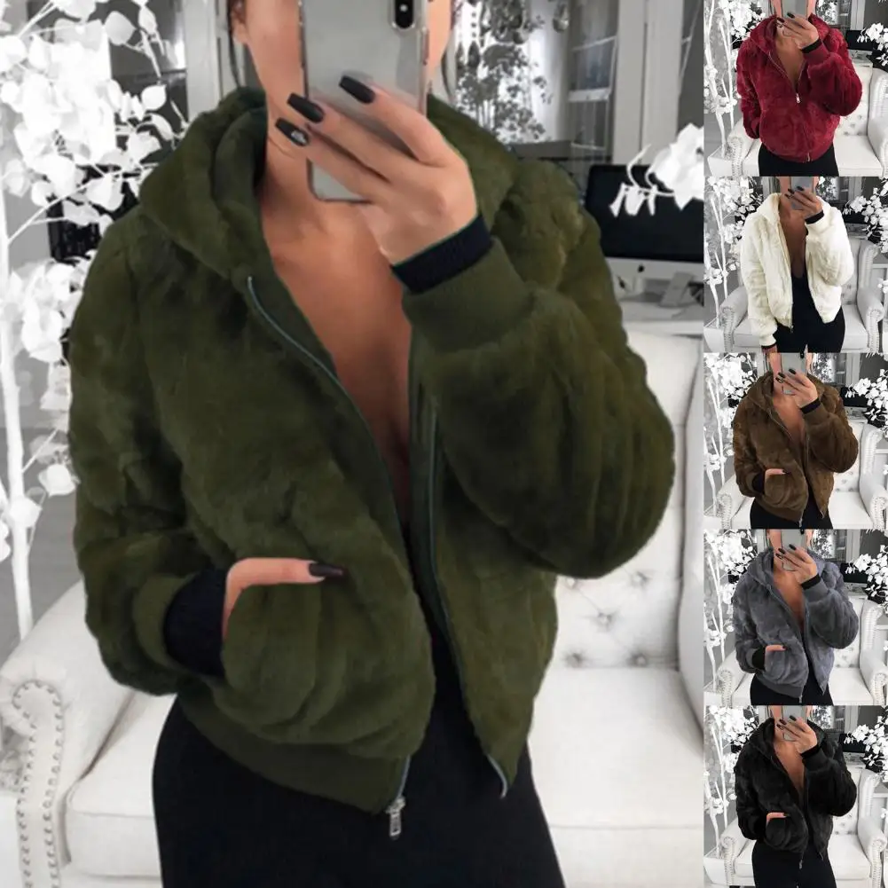 Women Jacket Comfortable Plush Jacket Elastic Cuff Long-sleeve Stylish Women Plush Jacket
Women Jacket Comfortable Plush Jacket Elastic Cuff Long-sleeve Stylish Women Plush Jacket