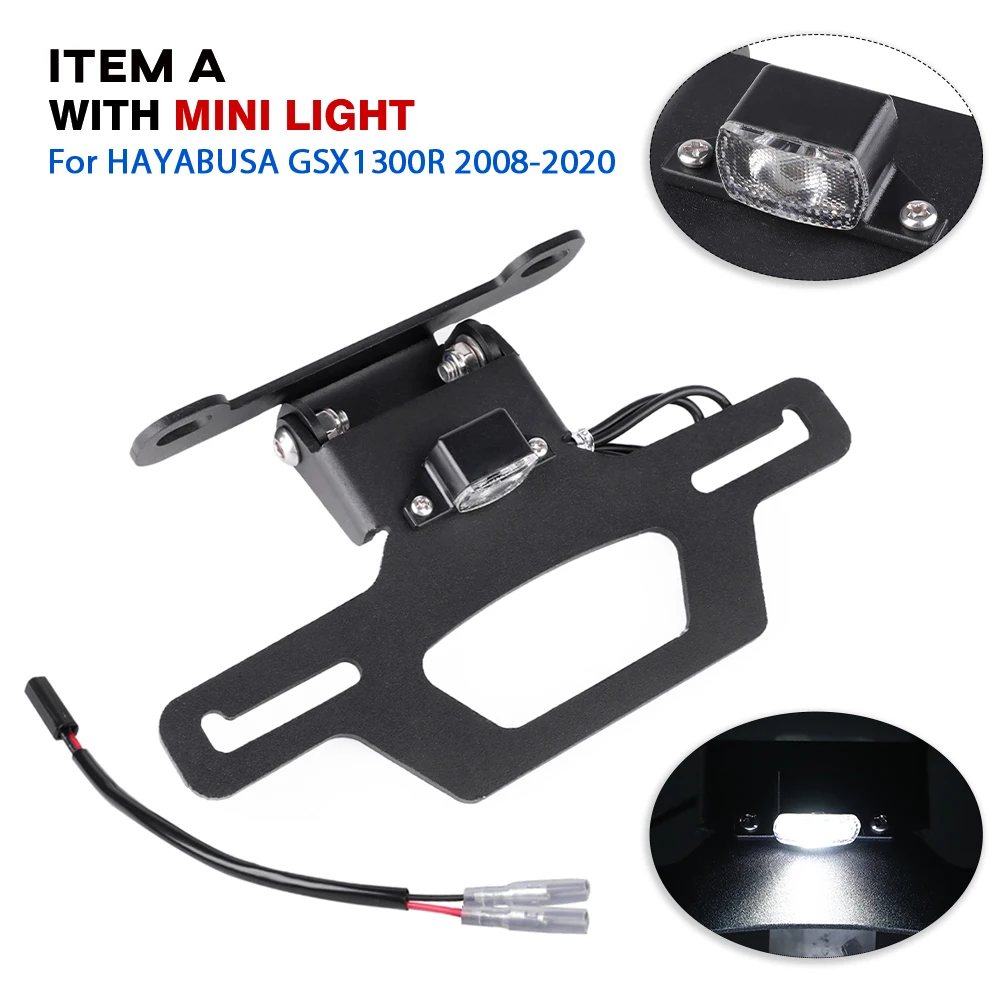 Держатель номерного знака, светодиодный светильник для SUZUKI GSX1300R HAYABUSA 2008-2025 GSX, аксессуары для мотоциклов, аккуратное крыло, элиминатор
Держатель номерного знака, светодиодный светильник для SUZUKI GSX1300R HAYABUSA 2008-2025 GSX, аксессуары для мотоциклов, аккуратное крыло, элиминатор