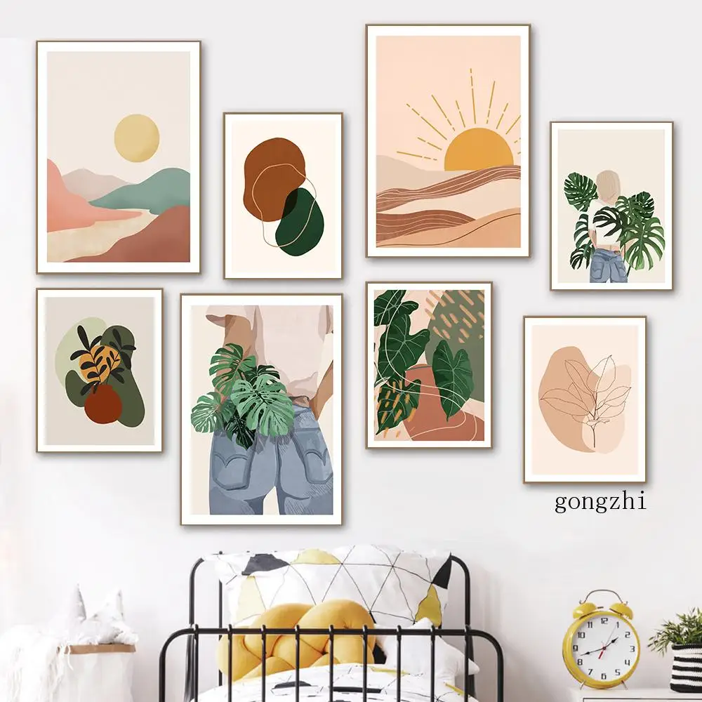 Boho Tropical Plant Sunrise Wall Art Poster Nordic Abstract Palm Leaf Canvas Painting Modern Picture for Living Room Decor
Boho Tropical Plant Sunrise Wall Art Poster Nordic Abstract Palm Leaf Canvas Painting Modern Picture for Living Room Decor