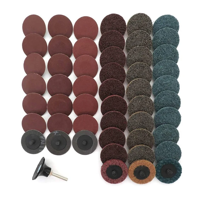 2 Inch Sanding Discs, 51PCS Roll Lock Surface Conditioning Discs R-Type Quick Change Disc With Disc Pad Holder
2 Inch Sanding Discs, 51PCS Roll Lock Surface Conditioning Discs R-Type Quick Change Disc With Disc Pad Holder