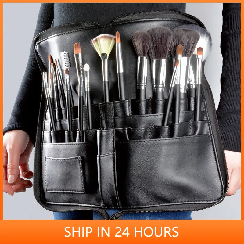 Multi-function Portable PU Makeup Brush Bag With Zipper Belt For Professional Makeup Artist Cosmetic Bag Large Capacity 20#
Multi-function Portable PU Makeup Brush Bag With Zipper Belt For Professional Makeup Artist Cosmetic Bag Large Capacity 20#