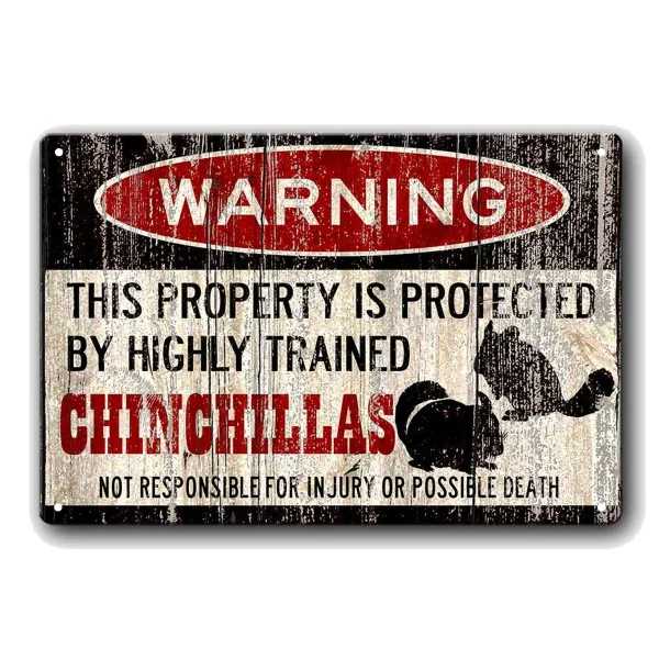 Funny Chinchilla Sign Warning Sign Vintage Tin Metal Sign Bar Club Cafe Garage Wall Decor Farm Decor Art
Funny Chinchilla Sign Warning Sign Vintage Tin Metal Sign Bar Club Cafe Garage Wall Decor Farm Decor Art