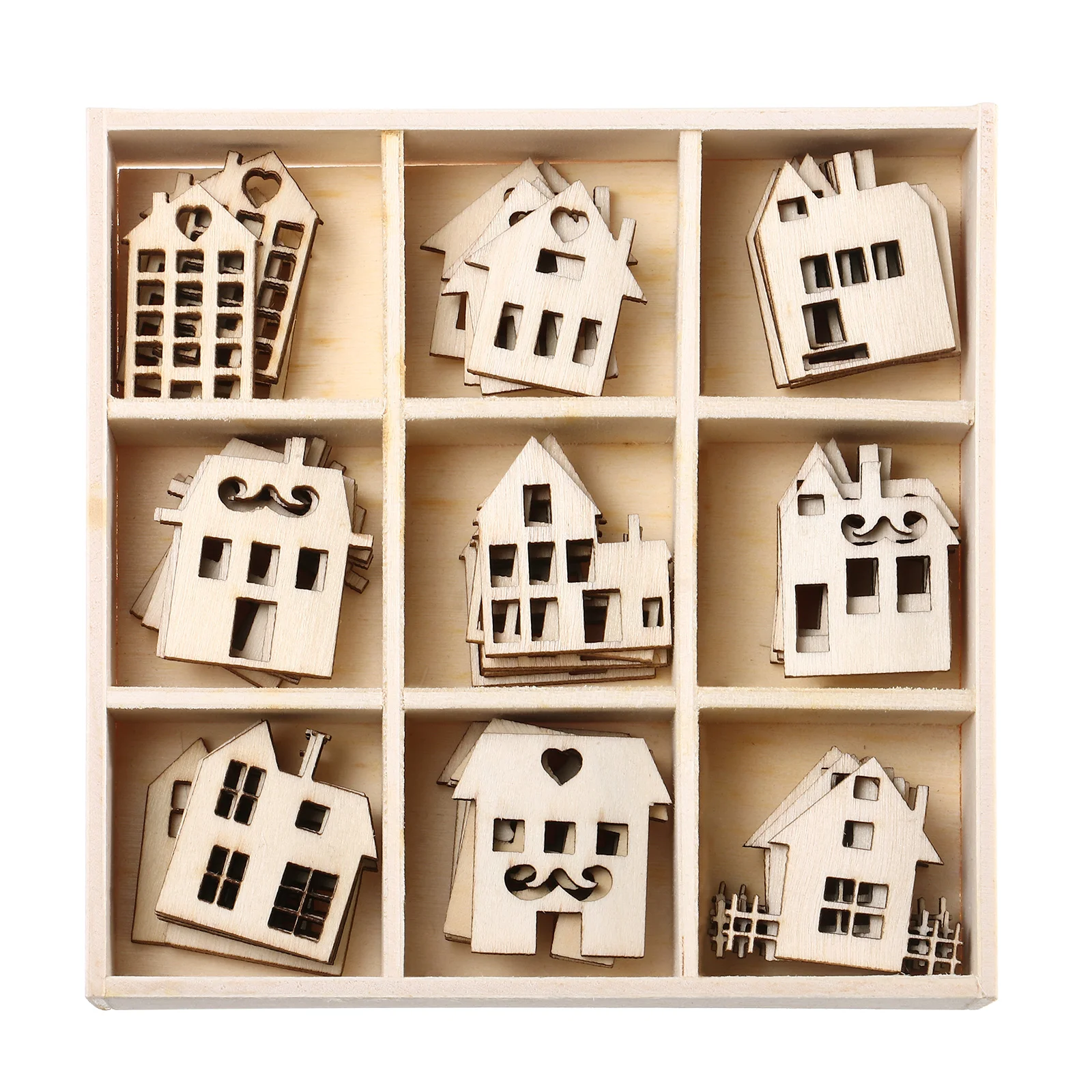 Wood Wooden Craftsdiy Unfinished House Chips Shaped Painting Cutouts Hanging Cutout Slices Embellishment Decorations Handicrafts
Wood Wooden Craftsdiy Unfinished House Chips Shaped Painting Cutouts Hanging Cutout Slices Embellishment Decorations Handicrafts