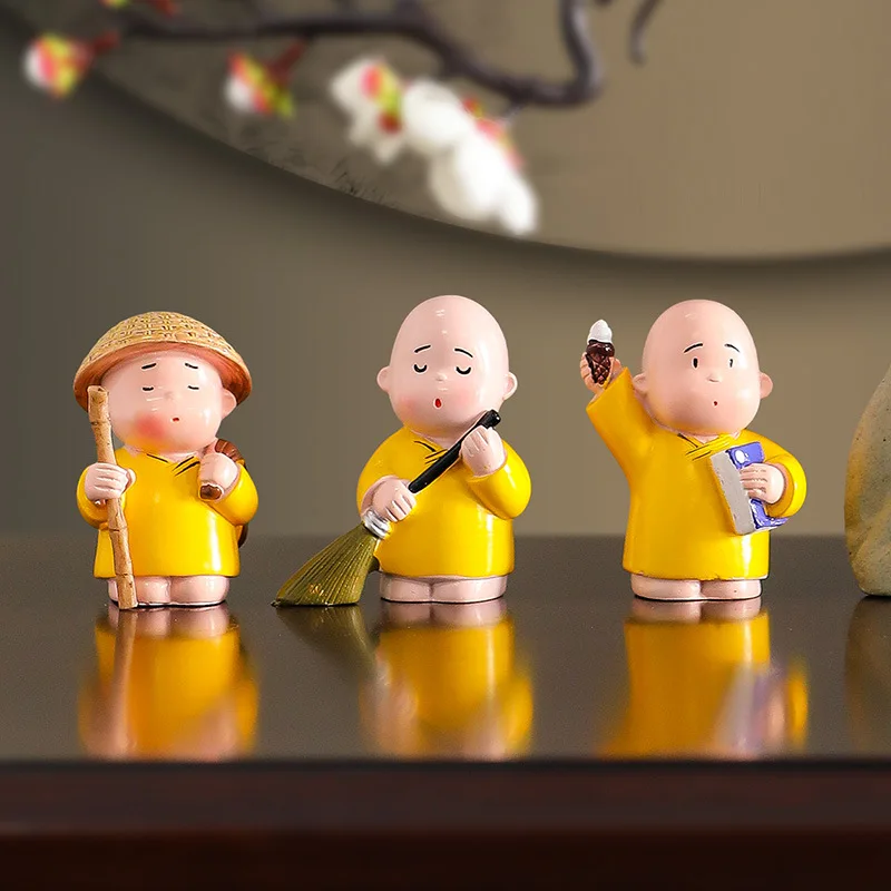 Kung Fu Buddha Figurine Craft Ornaments Little Monk Statue Model Car Ornaments Buddha Figurine Resin Home Decor Gift Set
Kung Fu Buddha Figurine Craft Ornaments Little Monk Statue Model Car Ornaments Buddha Figurine Resin Home Decor Gift Set
