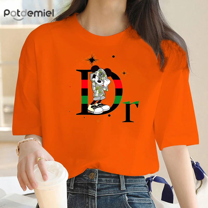 DR Letter Fashion Mickey Mouse Print Tops Men Women Clothing T-shirt Streetwear 100%Cotton Short Sleeve Brand Tshirts
DR Letter Fashion Mickey Mouse Print Tops Men Women Clothing T-shirt Streetwear 100%Cotton Short Sleeve Brand Tshirts