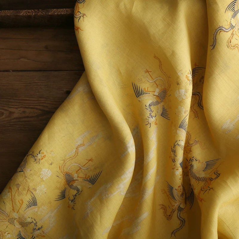 Flying dragon spreads its wings100% Pure Ramie Cloth Printed Fabric For Dresses Robe Summer Thin wholesale high-end fabric
Flying dragon spreads its wings100% Pure Ramie Cloth Printed Fabric For Dresses Robe Summer Thin wholesale high-end fabric