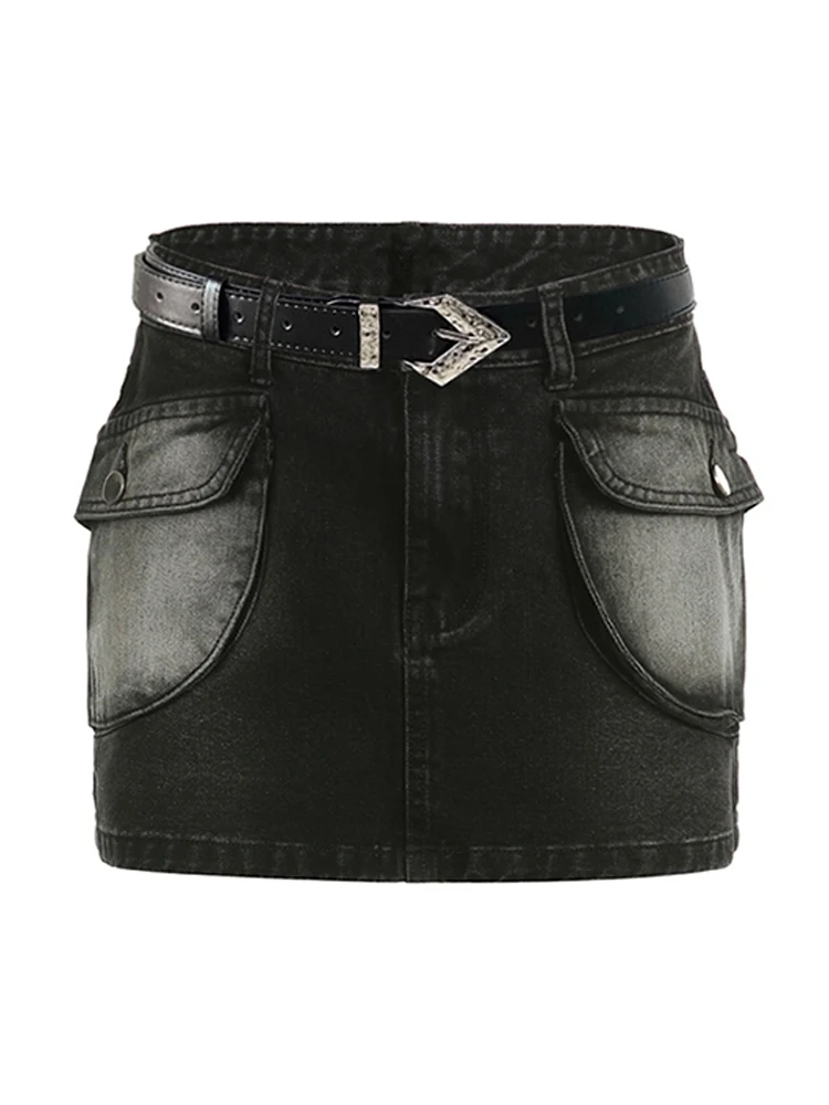 2023 Summer Women Vintage Jean Skirt Black Gothic A-line Denim Cargo Skirts Y2k Korean Elegant Harajuku 90s Mini Skirt Clothes
2023 Summer Women Vintage Jean Skirt Black Gothic A-line Denim Cargo Skirts Y2k Korean Elegant Harajuku 90s Mini Skirt Clothes