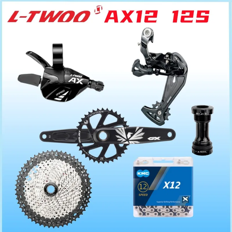 

LTWOO AX12 1x12S Groupset Include Trigger Shifter + Rear Derailleurs Sunshine HG Cassette KMC X12 12V Chain GX Crank with BB