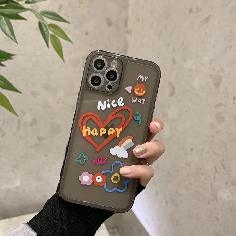 Painted black graffiti love Phone Case For iphone 14 13 12 11 Pro Max X XR XSMAX 7 8 Plus silica gel TPU Fashion new products
Painted black graffiti love Phone Case For iphone 14 13 12 11 Pro Max X XR XSMAX 7 8 Plus silica gel TPU Fashion new products