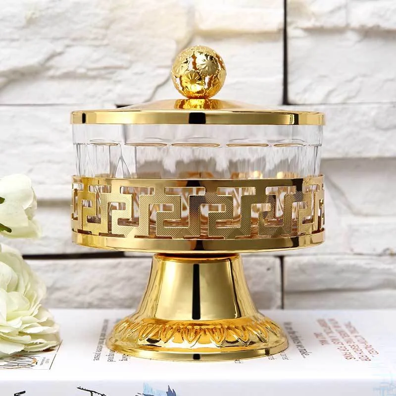 Creative Metal Candy Jar with Lid Storage Box Dried Fruit Storage Supplies Wedding Decorations Modern Home Decor Accessories
Creative Metal Candy Jar with Lid Storage Box Dried Fruit Storage Supplies Wedding Decorations Modern Home Decor Accessories