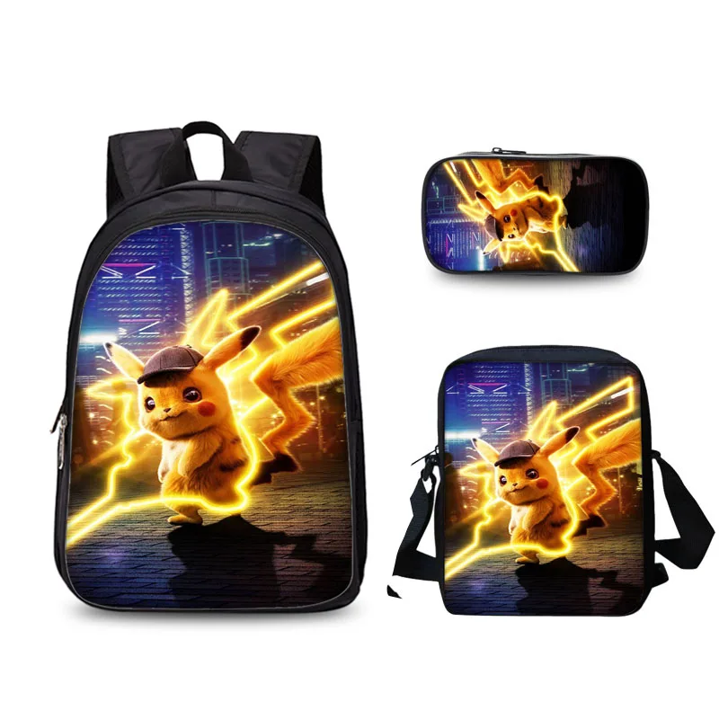 Pokemon Detective Pikachu Backpack Three-piece Cartoon Primary and Secondary School Computer Bag Male and Female Student Gift
Pokemon Detective Pikachu Backpack Three-piece Cartoon Primary and Secondary School Computer Bag Male and Female Student Gift