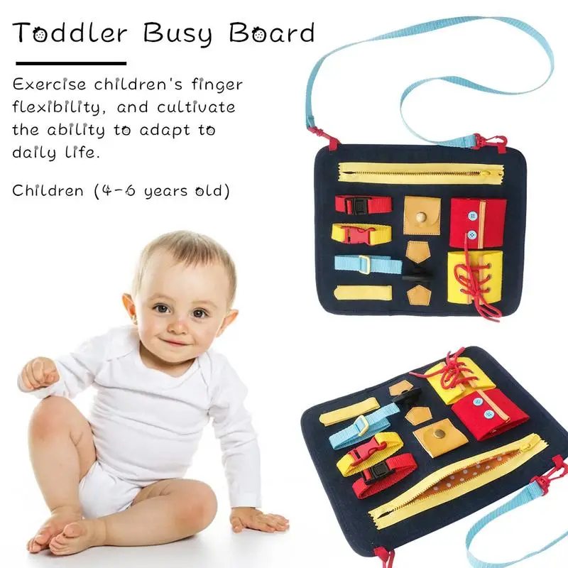 Children's Montessori Basic Skills Activity Board Educational Toy For Toddler
Children's Montessori Basic Skills Activity Board Educational Toy For Toddler