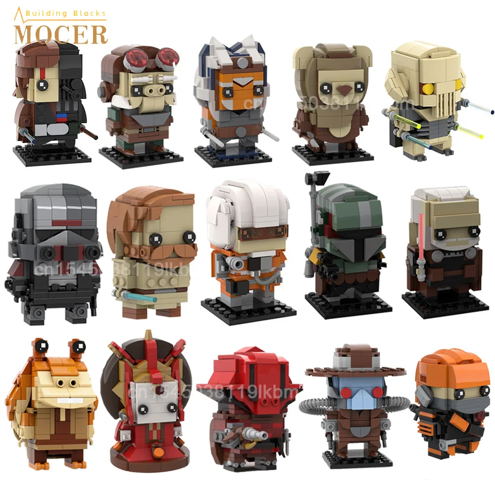 

MOCER креативные фигурки героев фильма MOC Star, набор моделей для кирпичной кладки, коллекционные строительные блоки, детские игрушки, подарок 40539 41608 75317