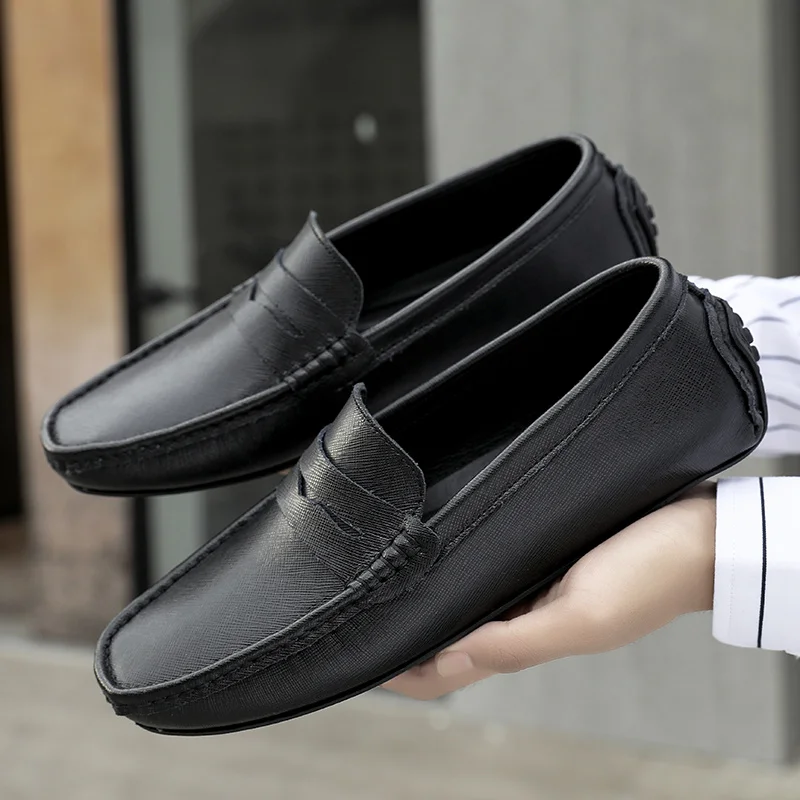 Men's New Shoes Casual Genuine Leather Slip on Mens Loafers Soft Cow Leather Brand Male Footwear Driving Footwear Business Flats
Men's New Shoes Casual Genuine Leather Slip on Mens Loafers Soft Cow Leather Brand Male Footwear Driving Footwear Business Flats