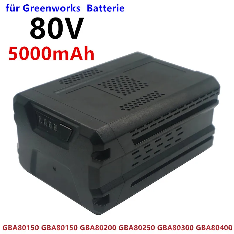 latest 80V 5000mAh Ersatz Batterie für Greenworks PRO 80V Li-Ion Batterie GBA80150 GBA80150 GBA80200 GBA80250 GBA80300 GBA80400
latest 80V 5000mAh Ersatz Batterie für Greenworks PRO 80V Li-Ion Batterie GBA80150 GBA80150 GBA80200 GBA80250 GBA80300 GBA80400