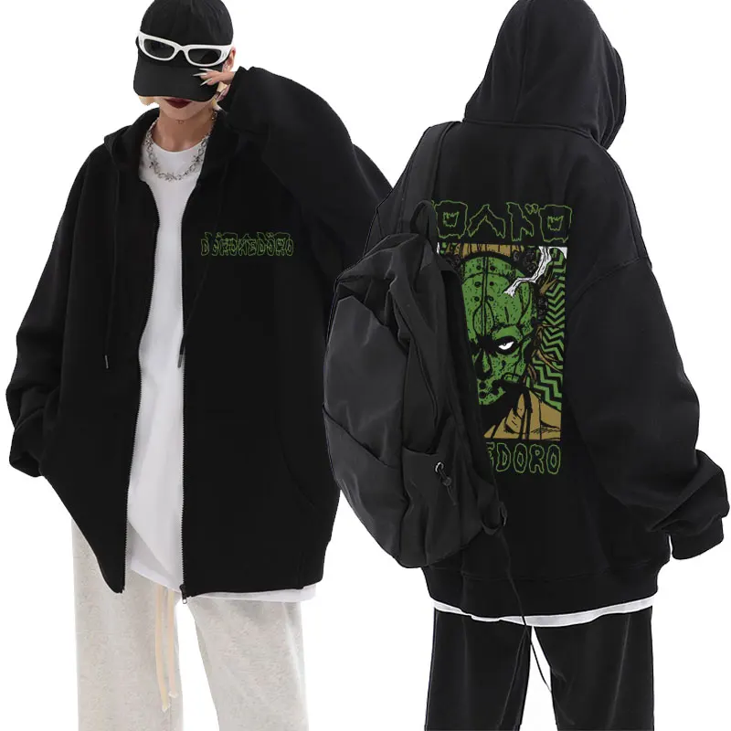 90s Anime Dorohedoro Kaiman Zipper Hoodie Regular Men Casual Loose Streetwear Male Fashion Sweatshirt Men's Manga Zip Up Jacket
90s Anime Dorohedoro Kaiman Zipper Hoodie Regular Men Casual Loose Streetwear Male Fashion Sweatshirt Men's Manga Zip Up Jacket