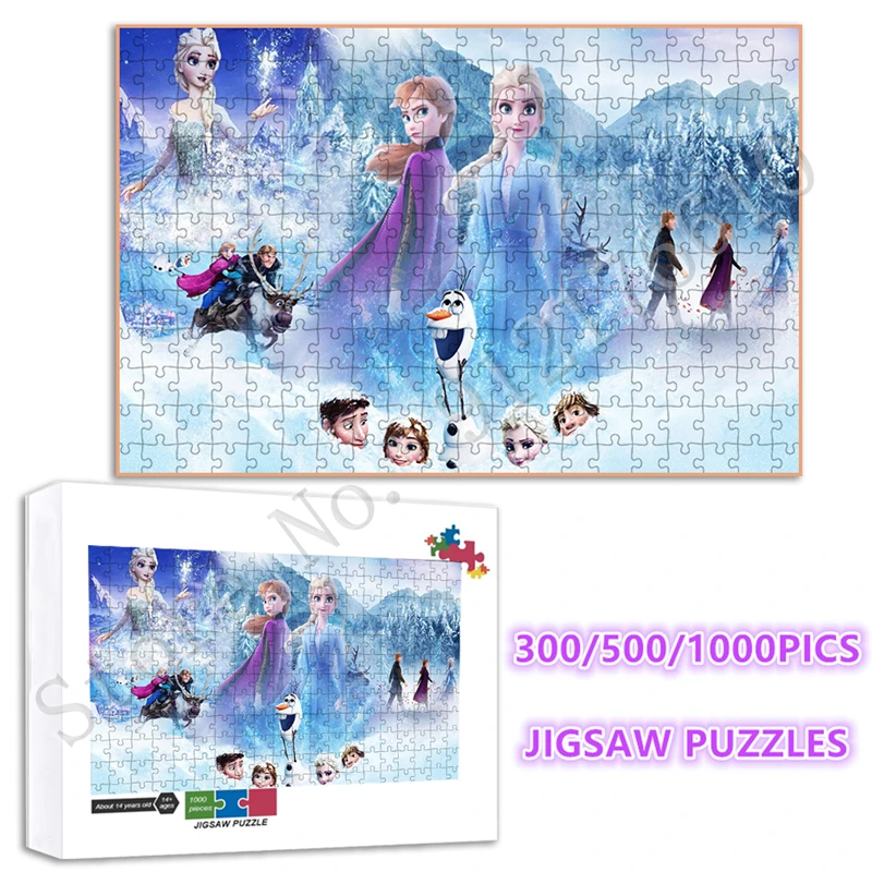 Cartoon Frozen Disney Princess Jigsaw Puzzle Elsa and Anna 300/500/1000 Pics Puzzles for Adult Educational Game Diy Crafts Decor
Cartoon Frozen Disney Princess Jigsaw Puzzle Elsa and Anna 300/500/1000 Pics Puzzles for Adult Educational Game Diy Crafts Decor