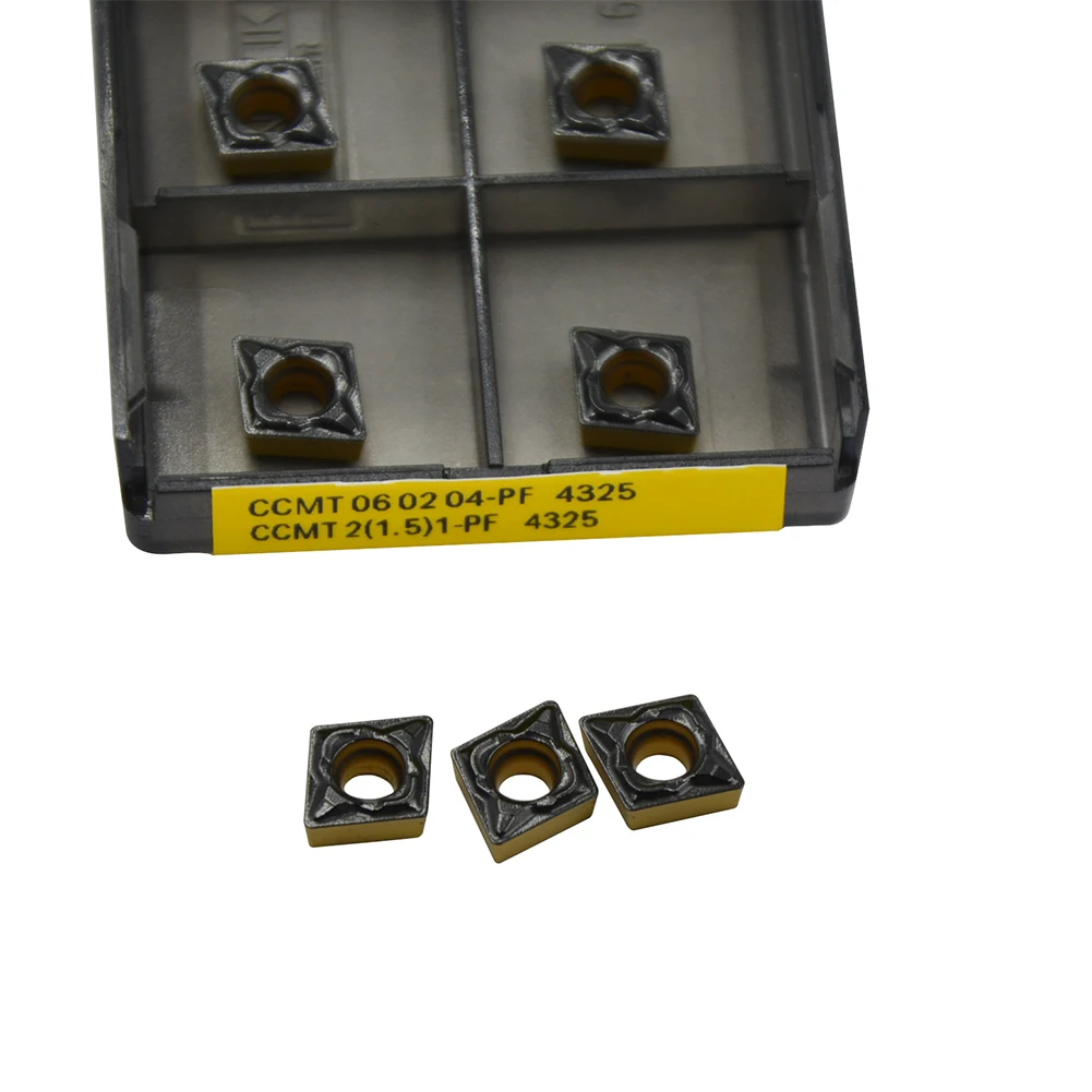 10 PCS CCMT2(1.5)1 CCMT060204-PF4325/4425/4315/4415 CCMT CNC turning insert Tough and wear-resistant, high quality
10 PCS CCMT2(1.5)1 CCMT060204-PF4325/4425/4315/4415 CCMT CNC turning insert Tough and wear-resistant, high quality