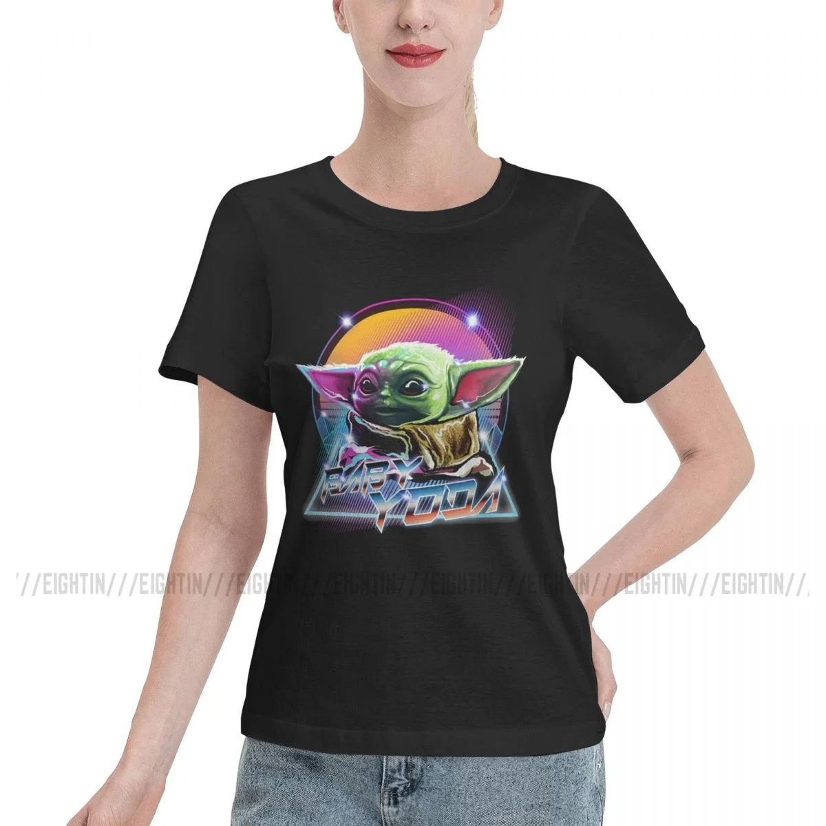 Women's Baby Yoda T-shirt The Mandalorian Star Wars Fett Tshirt Kawaii Short Sleeve Cotton Tops Tees Round Neck Female Clothes
Women's Baby Yoda T-shirt The Mandalorian Star Wars Fett Tshirt Kawaii Short Sleeve Cotton Tops Tees Round Neck Female Clothes