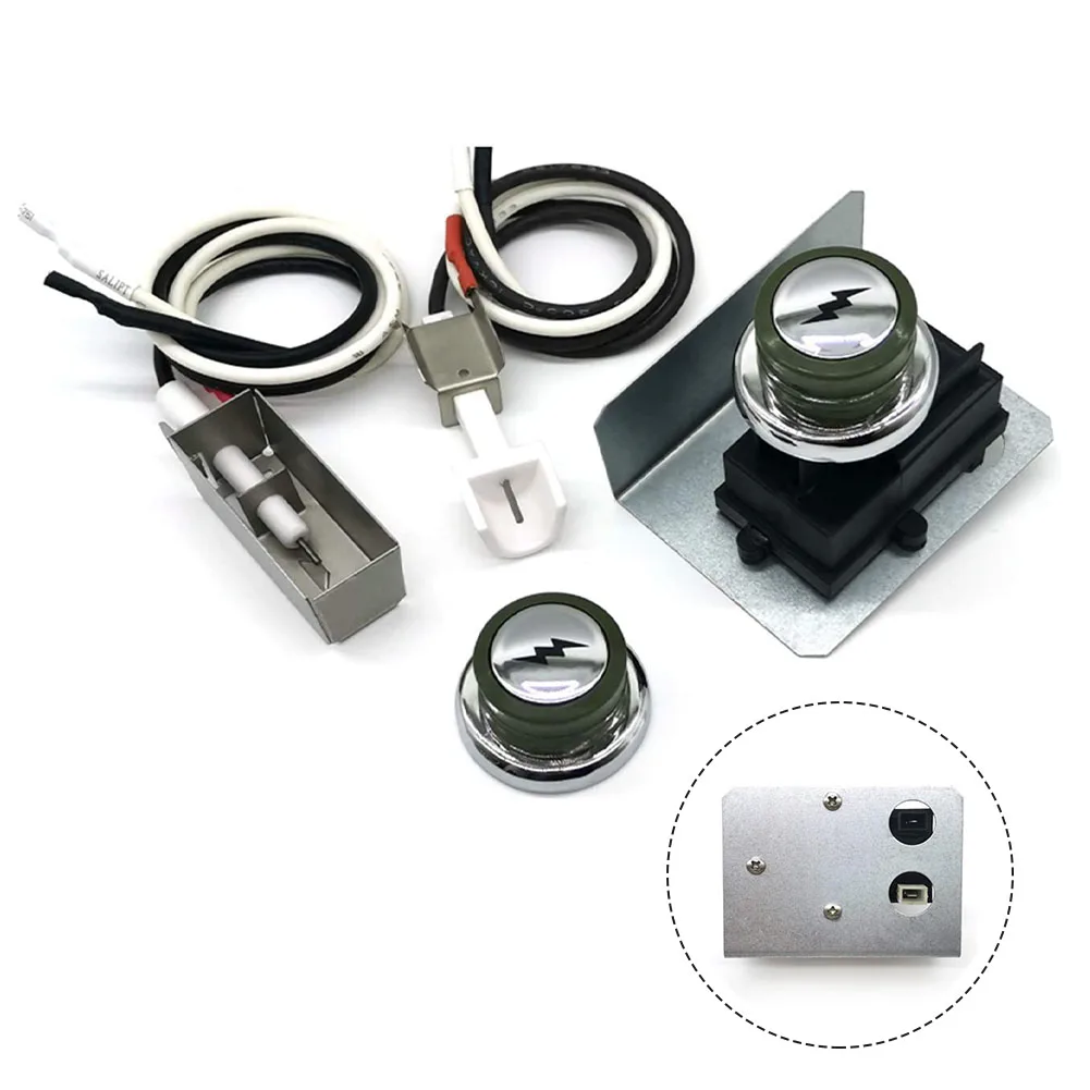 BBQ Grill Ignitor Kit Grill Replacement Parts 1 Set Durable Practical Reliable Replacement For Weber 1836-32 New
BBQ Grill Ignitor Kit Grill Replacement Parts 1 Set Durable Practical Reliable Replacement For Weber 1836-32 New