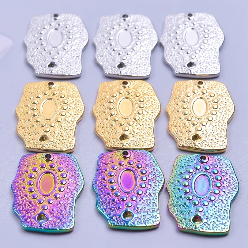 3Colors Geometric Shapes Stainless Steel Pendant Charms For Jewelry Necklace DIY Accessories Handmade Amulets 5PCS/Lot Bulk
3Colors Geometric Shapes Stainless Steel Pendant Charms For Jewelry Necklace DIY Accessories Handmade Amulets 5PCS/Lot Bulk