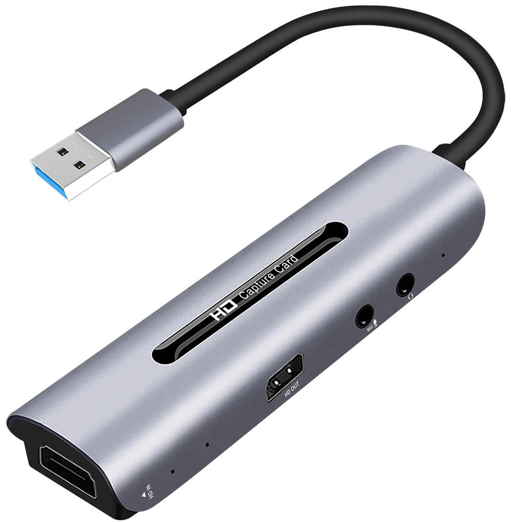 Type C Video Capture Card Audio Mic 4K HDMI-compatible Loop 1080P USB Capture Card Game Record for PS3 Laptop PC Live Streaming
Type C Video Capture Card Audio Mic 4K HDMI-compatible Loop 1080P USB Capture Card Game Record for PS3 Laptop PC Live Streaming