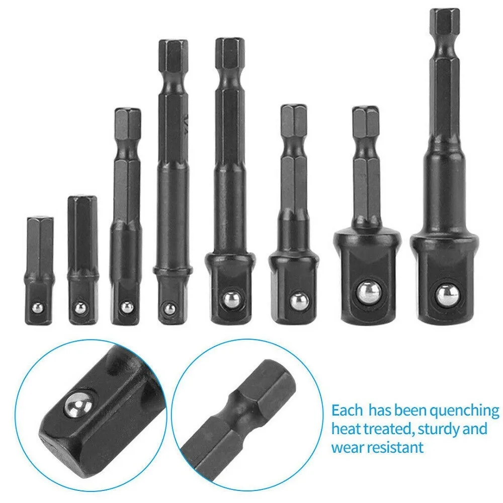 16 Pcs Drill Socket Adapter Set Hex Extension Bits 1/4''3/8''1/2'' For Electric Impact Nut Driver Wrench Power Tools Accessories
16 Pcs Drill Socket Adapter Set Hex Extension Bits 1/4''3/8''1/2'' For Electric Impact Nut Driver Wrench Power Tools Accessories