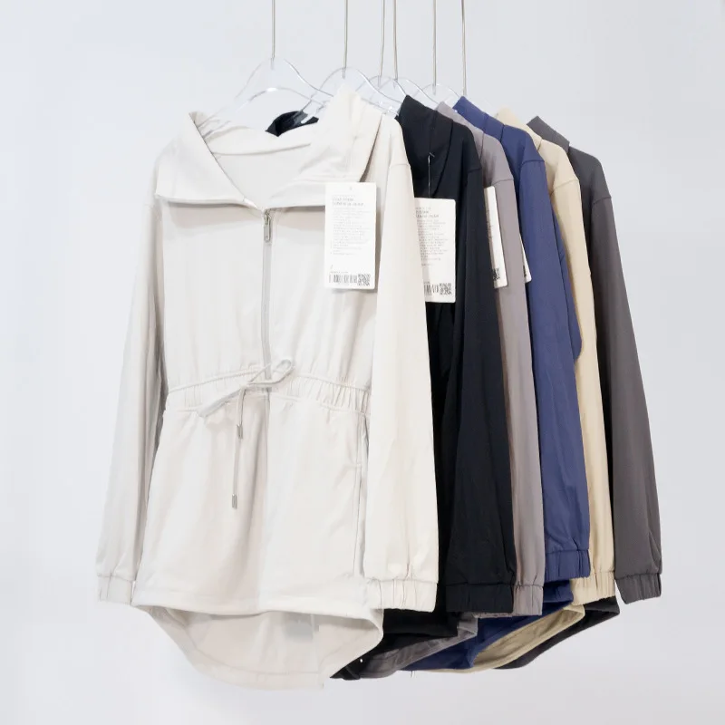 LULU Cinch-Waist Women's Super Long Windproof Tight Waist Stand Neck Jacket Casual Sports Style Fashion Polo Collar Coat
LULU Cinch-Waist Women's Super Long Windproof Tight Waist Stand Neck Jacket Casual Sports Style Fashion Polo Collar Coat