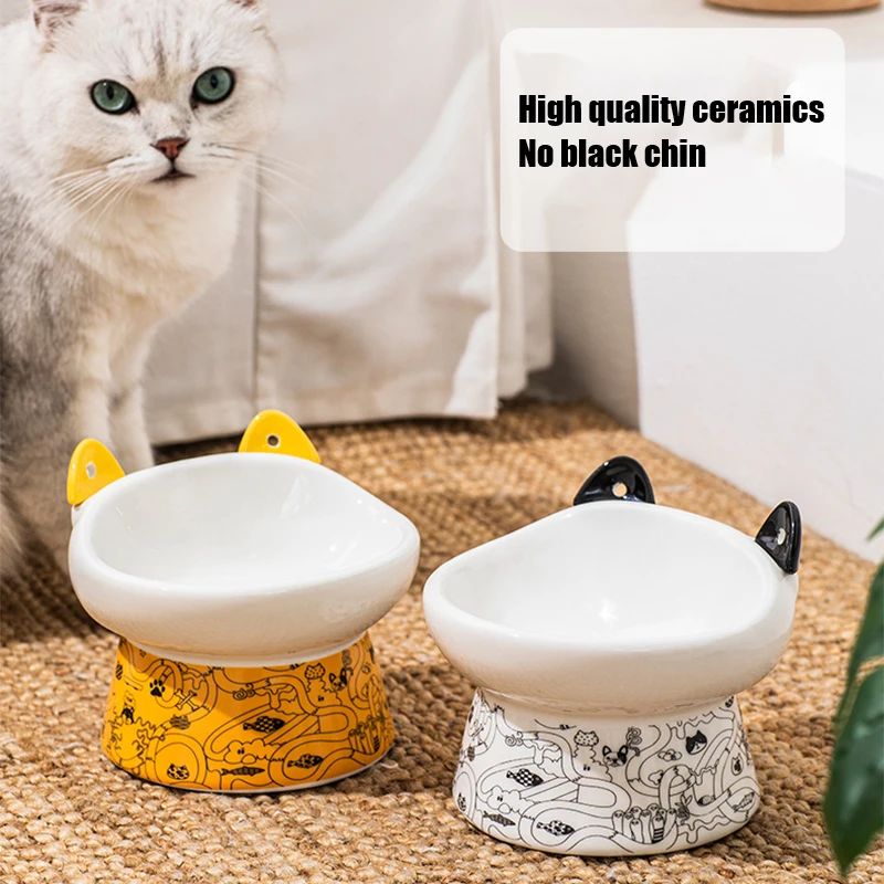 Ceramic Pet Bowl Cat Feeder With Spoon Kitten And Puppy Drinking Water Bowl Large Diameter Dog Eating Bowl Pet Supplie
Ceramic Pet Bowl Cat Feeder With Spoon Kitten And Puppy Drinking Water Bowl Large Diameter Dog Eating Bowl Pet Supplie