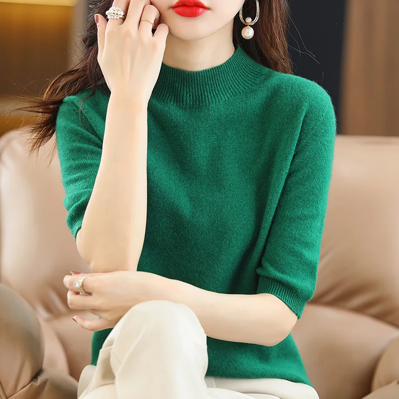 2022 NEW FASHION WOMEN Casual high-neck summer all-match short-sleeved bottoming shirt
2022 NEW FASHION WOMEN Casual high-neck summer all-match short-sleeved bottoming shirt