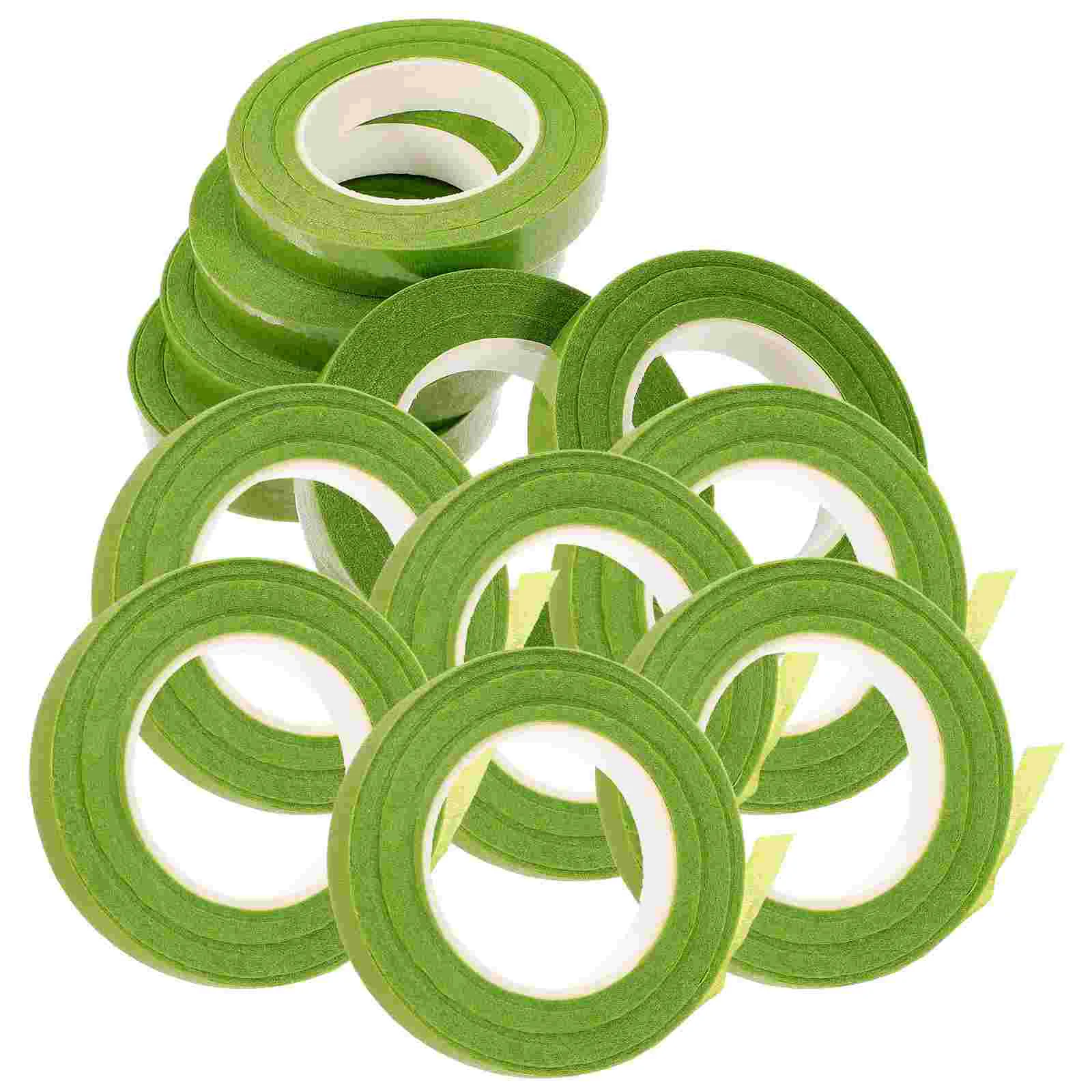 

12 Rolls of Floral Tape Florist Wraps DIY Flower Supplies for Bouquet Stem Wrapping