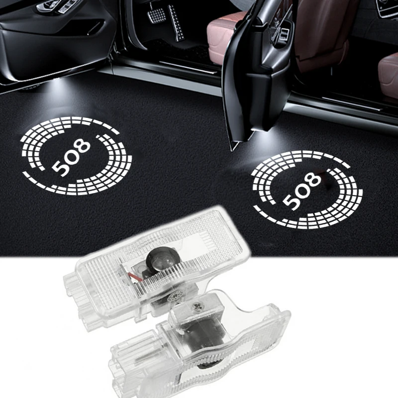 2Pcs Car Door LED Logo Decorative Lamps Laser Shadow Projector Ghost Courtesy Welcome Light for Peugeot 508 2010-2016 2012 2013
2Pcs Car Door LED Logo Decorative Lamps Laser Shadow Projector Ghost Courtesy Welcome Light for Peugeot 508 2010-2016 2012 2013