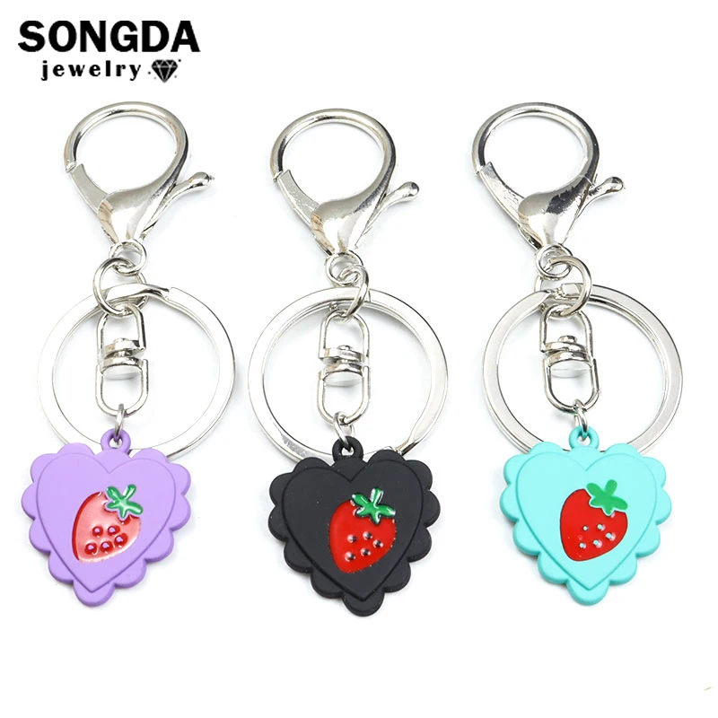 Alloy Love Heart Strawberry Keychain Fashion Pendant Men Women Bag Car Trinket Key Chain Ring Jewelry Gift Accessories Wholesale
Alloy Love Heart Strawberry Keychain Fashion Pendant Men Women Bag Car Trinket Key Chain Ring Jewelry Gift Accessories Wholesale