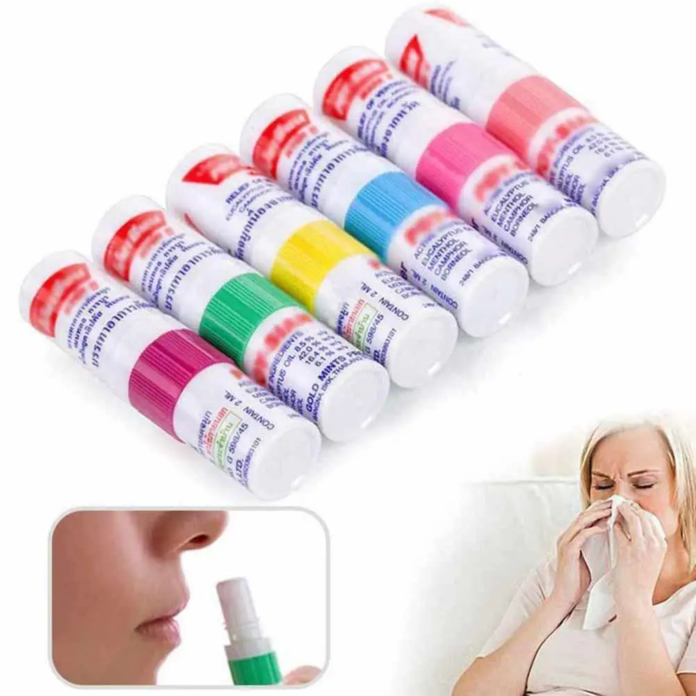 1PCS Thailand Mint Cylinder Nasal Inhaler Refresh Brain Anti Fatigue Cure Stuffy Nose Rhinitis Nasal Aspirator
1PCS Thailand Mint Cylinder Nasal Inhaler Refresh Brain Anti Fatigue Cure Stuffy Nose Rhinitis Nasal Aspirator