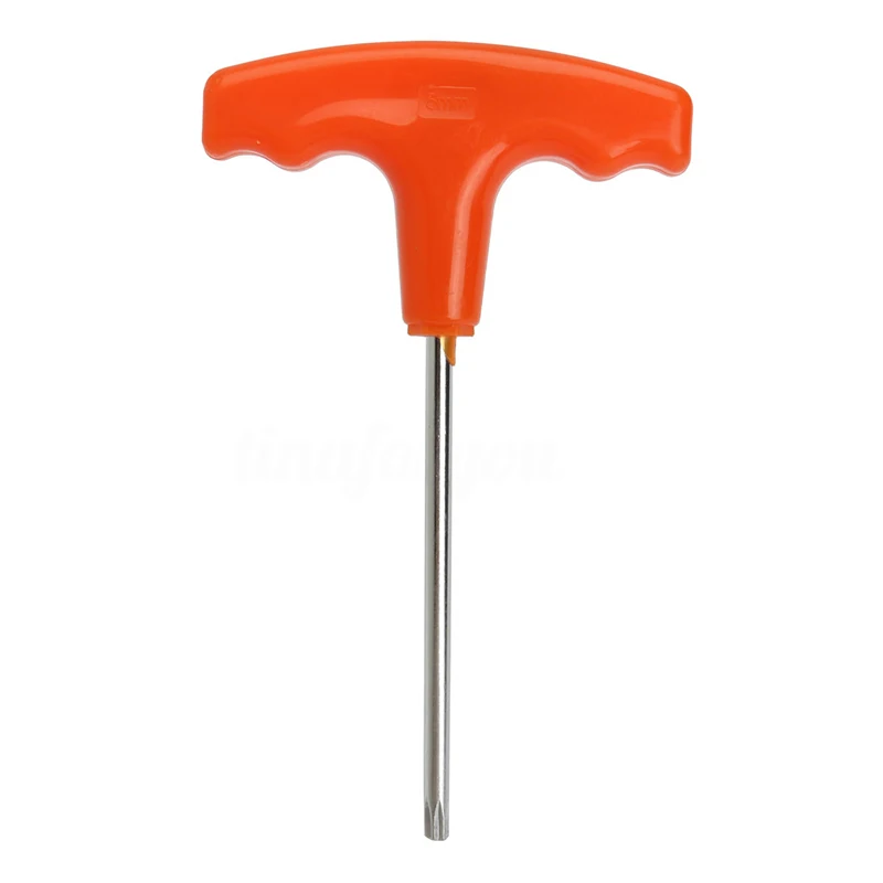 

Т-образная рукоятка отвертки для Stihl Makita пластик + сталь оранжевый + серебристый #0812 370 1000 Torx 15 см Универсальный высокое качество