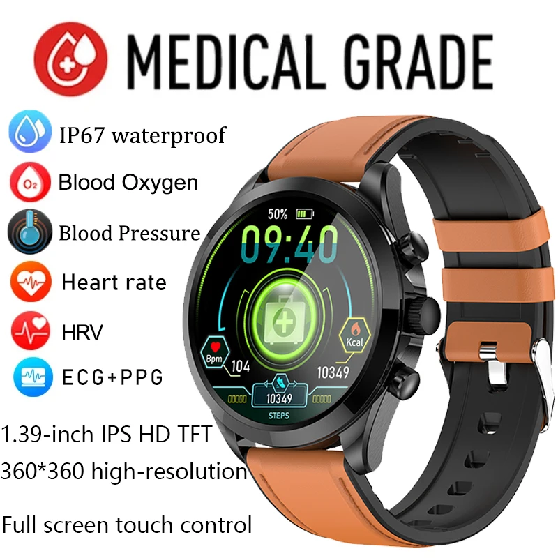 GEJIANSmart Watch ECG+PPG Blood Sugar Bluetooth Call Body Temperature Heart Rate 1.39” HD Screen Waterproof Men Women SmartWatch
GEJIANSmart Watch ECG+PPG Blood Sugar Bluetooth Call Body Temperature Heart Rate 1.39” HD Screen Waterproof Men Women SmartWatch