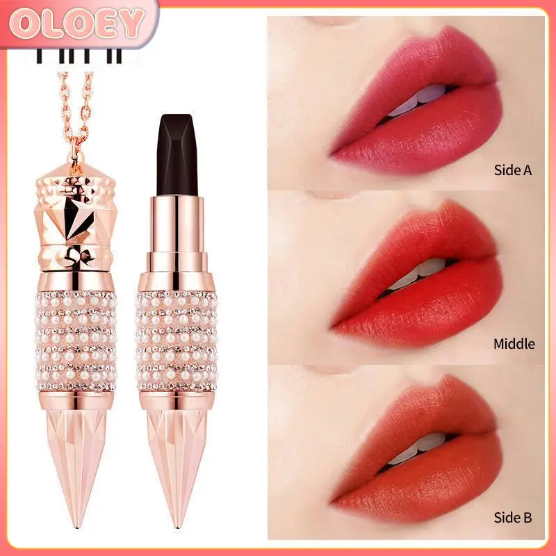 3 In 1 Lipstick Queen Scepter Matte Lipstick With Chain Moisturizing Long Lasting Non-stick Cup No Fade Lipstick Makeup TSLM1 
3 In 1 Lipstick Queen Scepter Matte Lipstick With Chain Moisturizing Long Lasting Non-stick Cup No Fade Lipstick Makeup TSLM1