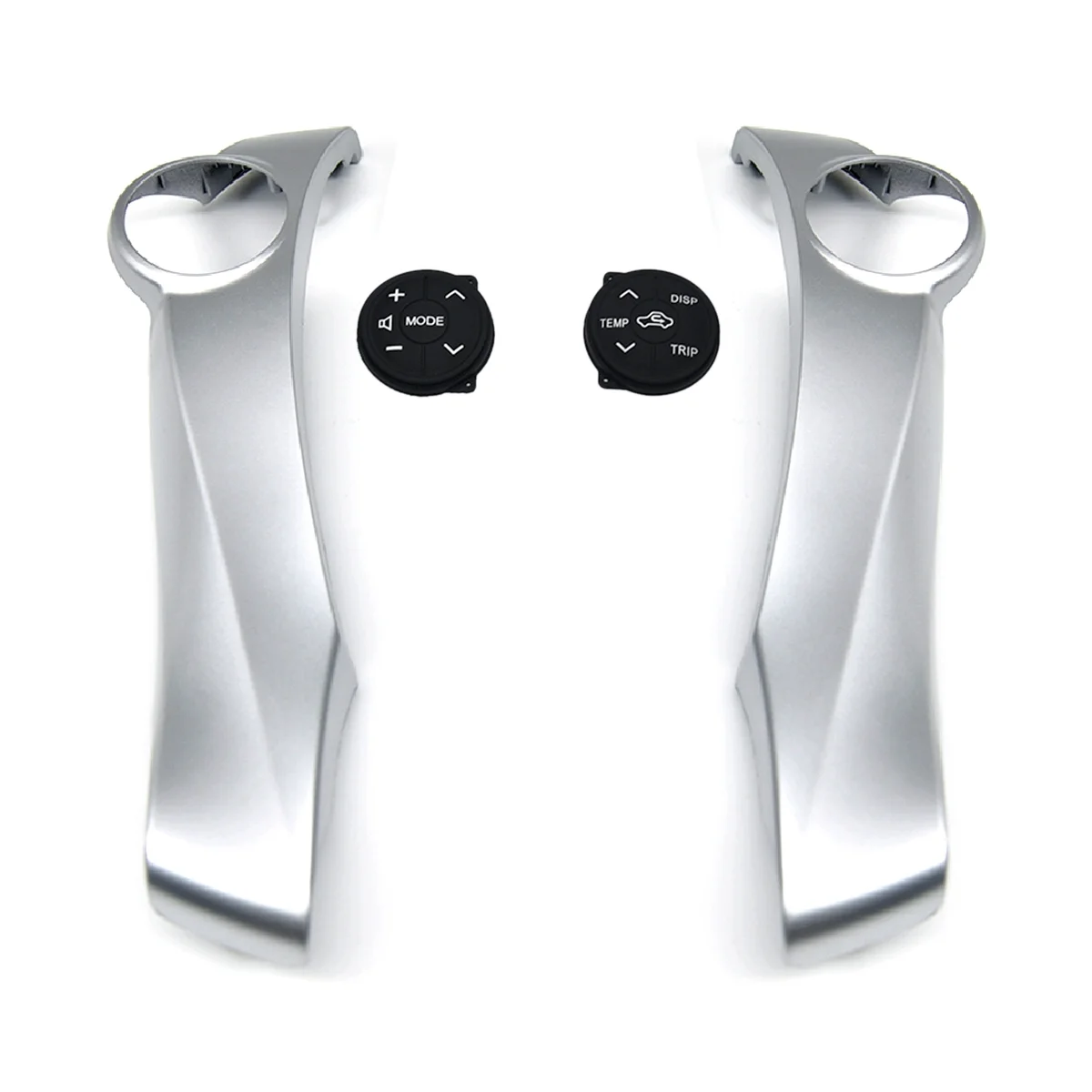 Переключатель управления звуком на руль автомобиля, серебристо-черная рамка, отделка для Toyota Prius 2011-2015, черные кнопки управления
Переключатель управления звуком на руль автомобиля, серебристо-черная рамка, отделка для Toyota Prius 2011-2015, черные кнопки управления