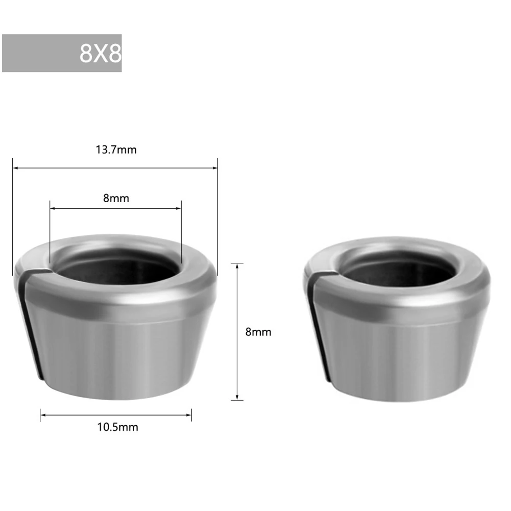 Multiple Chuck Compatibility 2PCS Carbide Collet Chuck Adapter for Engraving and Trimming Reliable Accessory
Multiple Chuck Compatibility 2PCS Carbide Collet Chuck Adapter for Engraving and Trimming Reliable Accessory