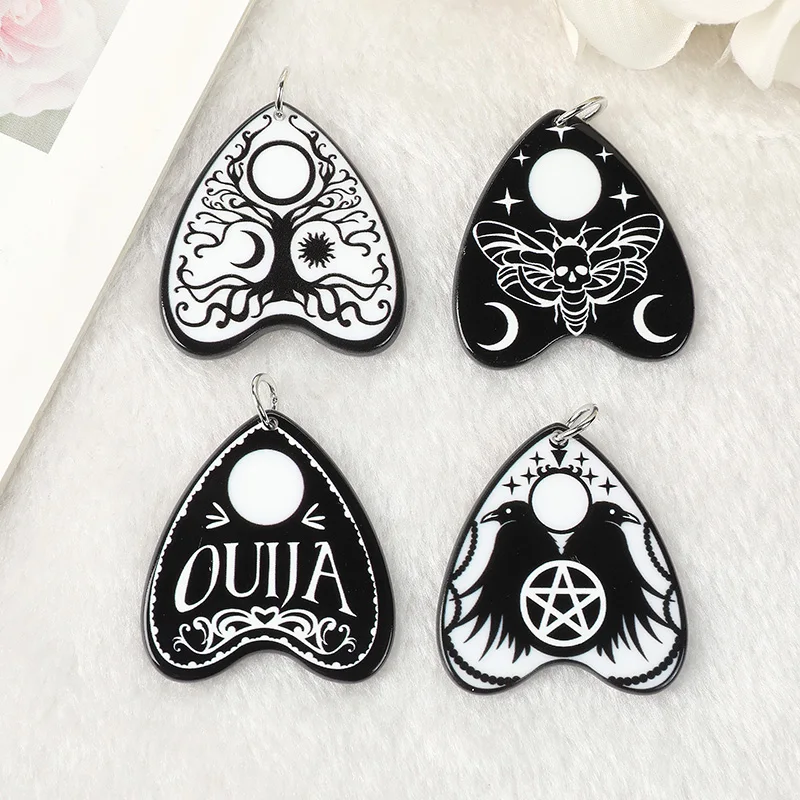 8Pcs Ouija Board Charms Acrylic Pendant Sun Moon Magic Divination Jewlery Findings For Earring Necklace Diy
8Pcs Ouija Board Charms Acrylic Pendant Sun Moon Magic Divination Jewlery Findings For Earring Necklace Diy