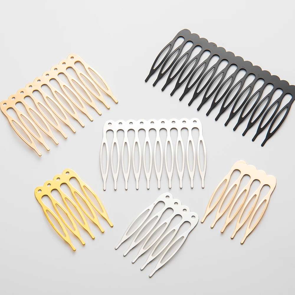 10pcs 5 8 10 12 14 16 18 Teeth Metal Hair Comb Brass For Clip Women Girl Bridal Ornament Jewelry Decorative Accessories Wedding 
10pcs 5 8 10 12 14 16 18 Teeth Metal Hair Comb Brass For Clip Women Girl Bridal Ornament Jewelry Decorative Accessories Wedding
