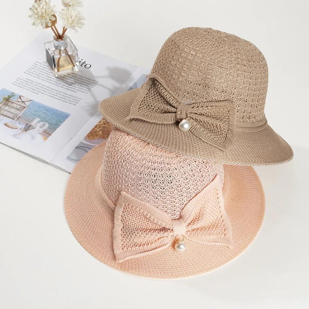 Breathable Big Brim Knit Sun Hats New Big Brim Weave Sun Hats Pearl Sunscreen Cap Summer
Breathable Big Brim Knit Sun Hats New Big Brim Weave Sun Hats Pearl Sunscreen Cap Summer