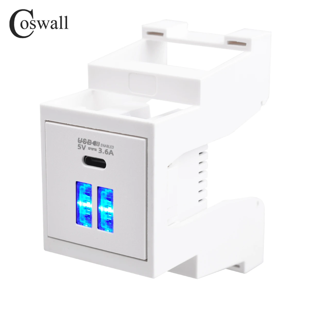 Coswall Зарядное устройство USB C45 для DIN-рейки
Coswall Зарядное устройство USB C45 для DIN-рейки