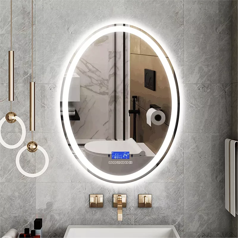 LED Smart Bathroom Mirror Adjustable 3 color Light+Bluetooth+Anti Fog+Dimmable Human-body induction Makeup Vanity Hotel mirror
LED Smart Bathroom Mirror Adjustable 3 color Light+Bluetooth+Anti Fog+Dimmable Human-body induction Makeup Vanity Hotel mirror