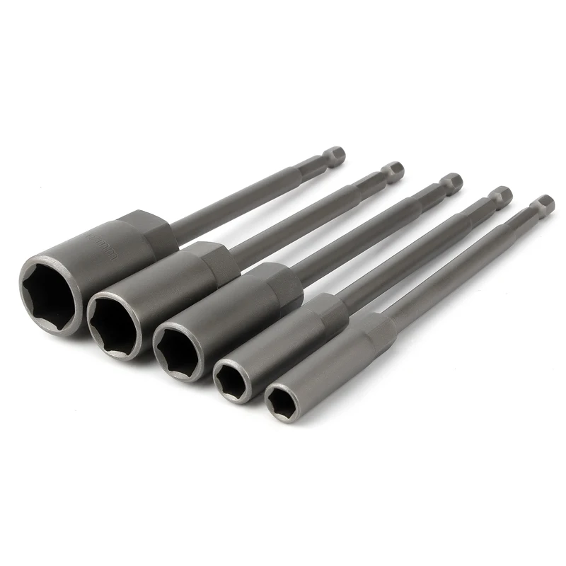1pcs 150mm Length Extra Deep Bolt Nut Driver Bit 1/4 inch 6.35mm Hex Shank Wrench Socket Screw Driver for Power Tool 6-19mm
1pcs 150mm Length Extra Deep Bolt Nut Driver Bit 1/4 inch 6.35mm Hex Shank Wrench Socket Screw Driver for Power Tool 6-19mm