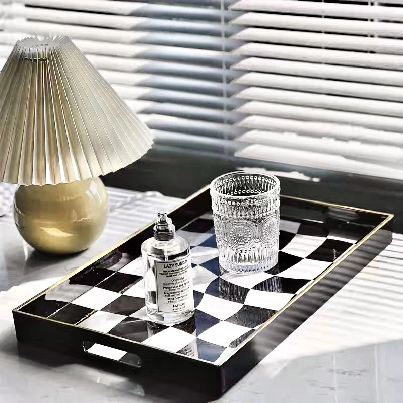 Creative Plastic Snack Drinks Serving Tray Kitchen Decor Plaid Fruit Dessert Storage Tray Living Room Jewelry Ornament Organizer
Creative Plastic Snack Drinks Serving Tray Kitchen Decor Plaid Fruit Dessert Storage Tray Living Room Jewelry Ornament Organizer